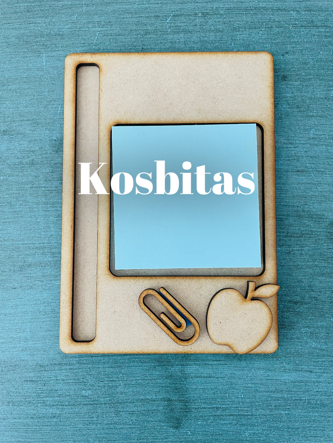 Porta post it y pluma