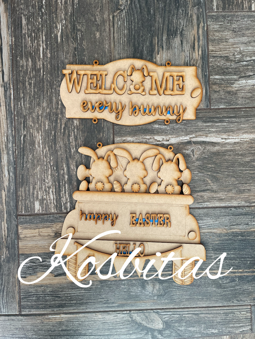 Colgante Welcome bunny