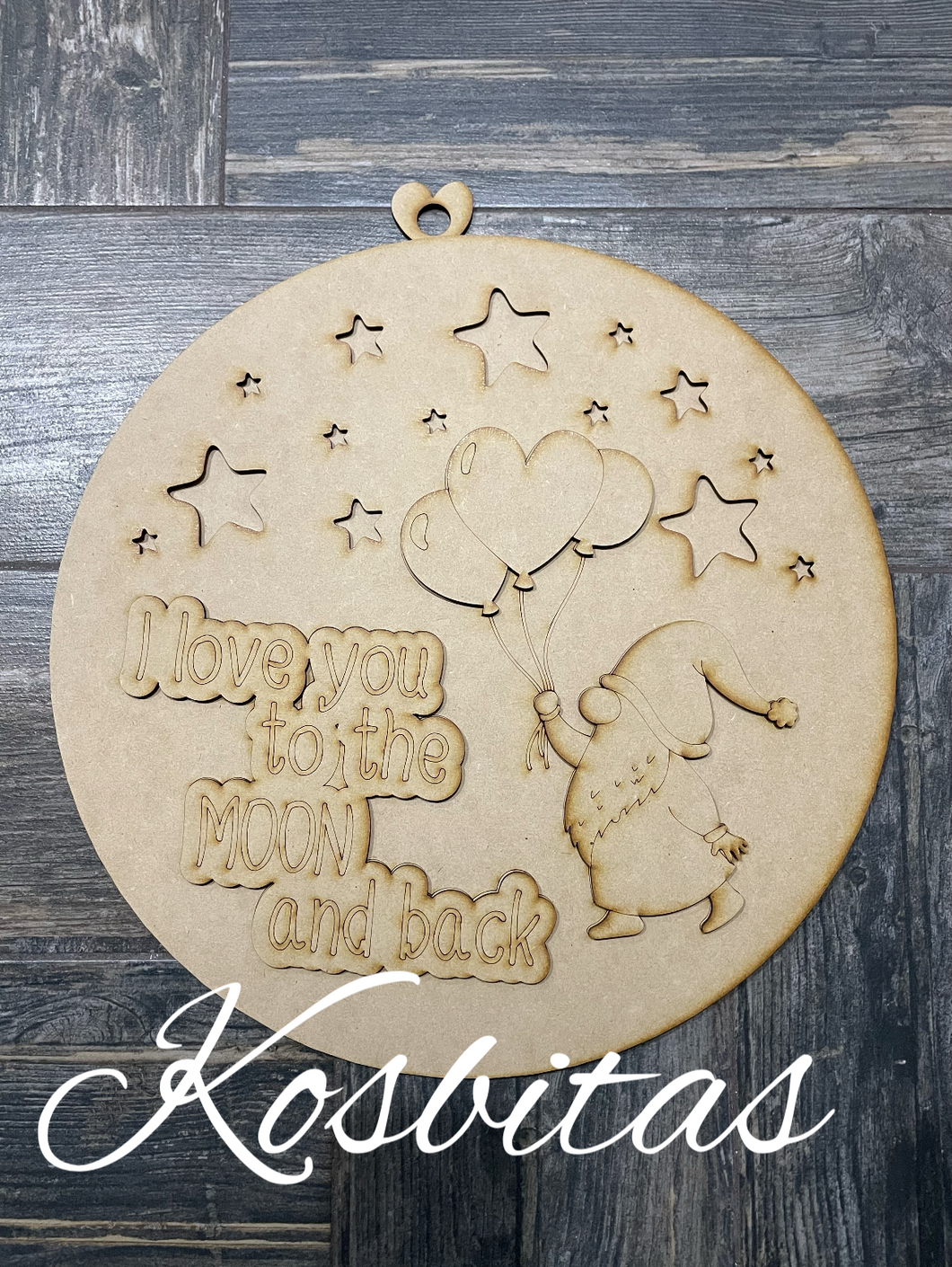 Colgante gnomo to the Moon