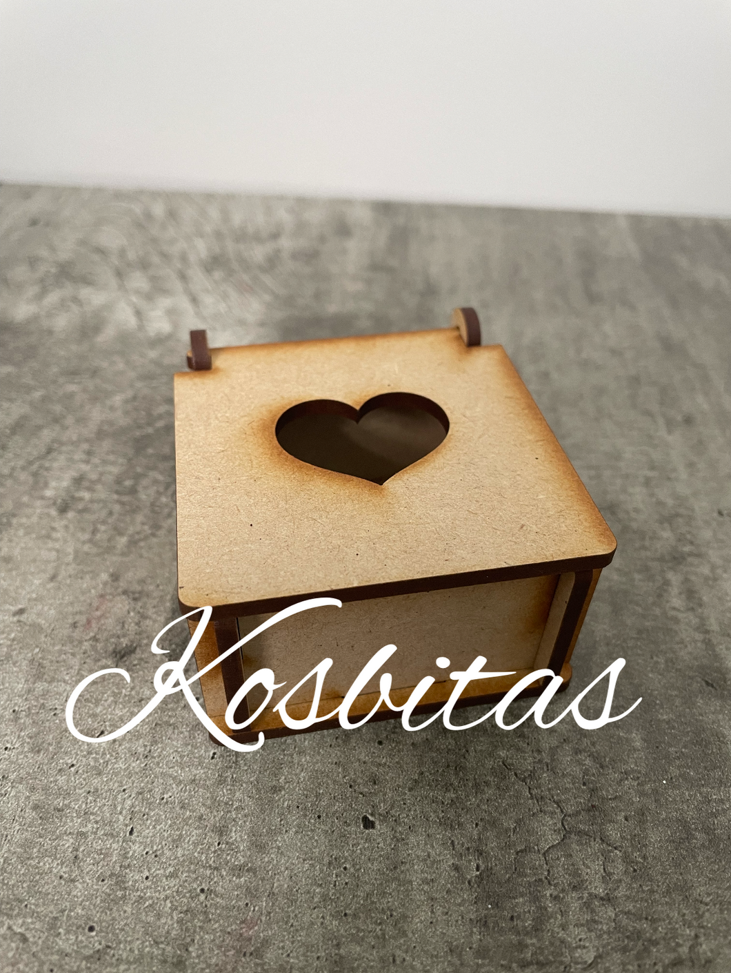 Mini caja corazón calado