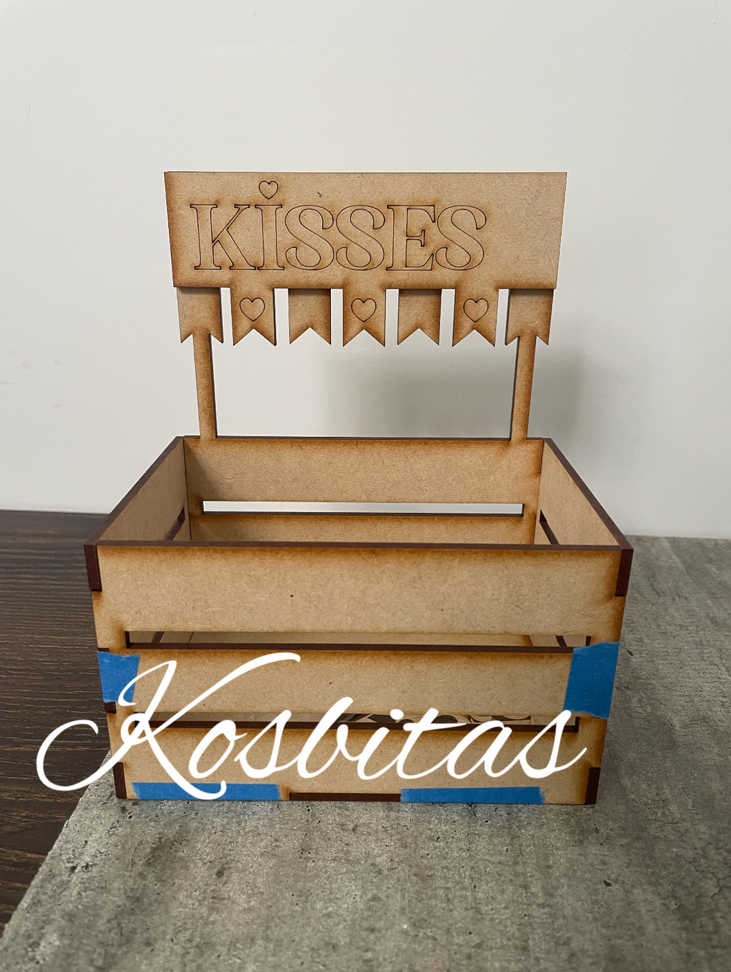 Huacal dulces Kisses