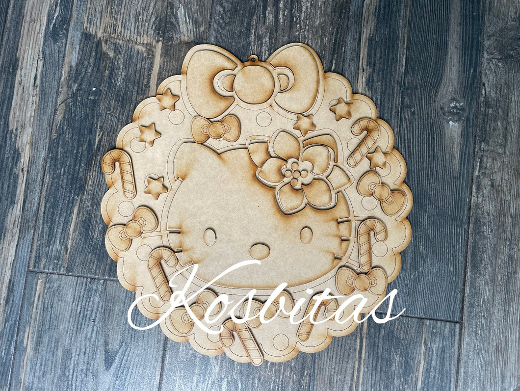 Corona kitty navidad