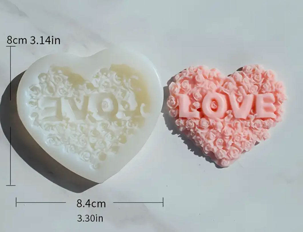 Corazón flores Love