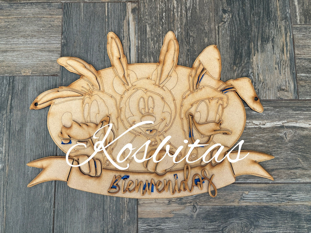 Mickey y amigos pascua