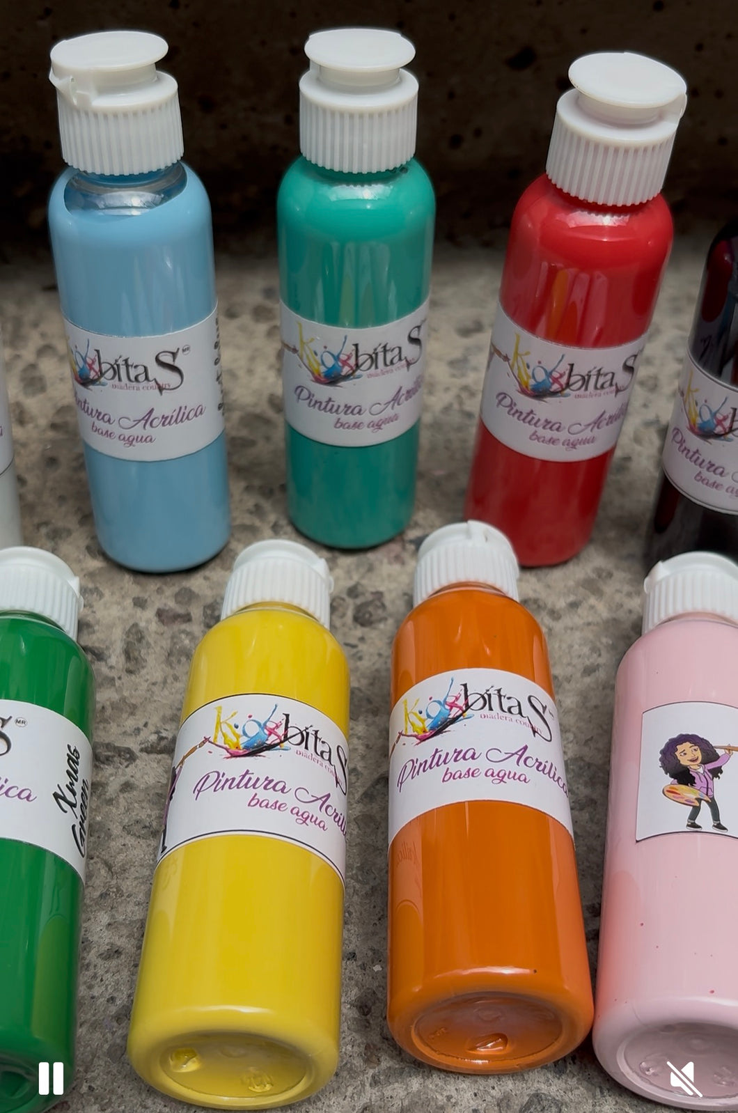 Gama completa 60ml 76 tonos acrílicas