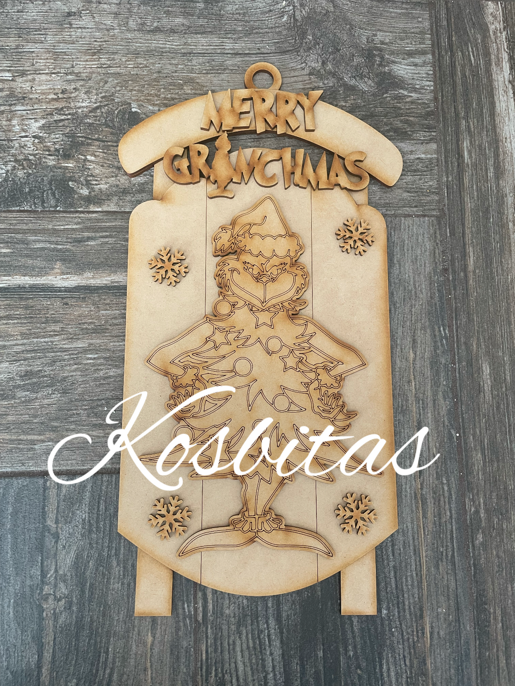 Trineo grinch árbol