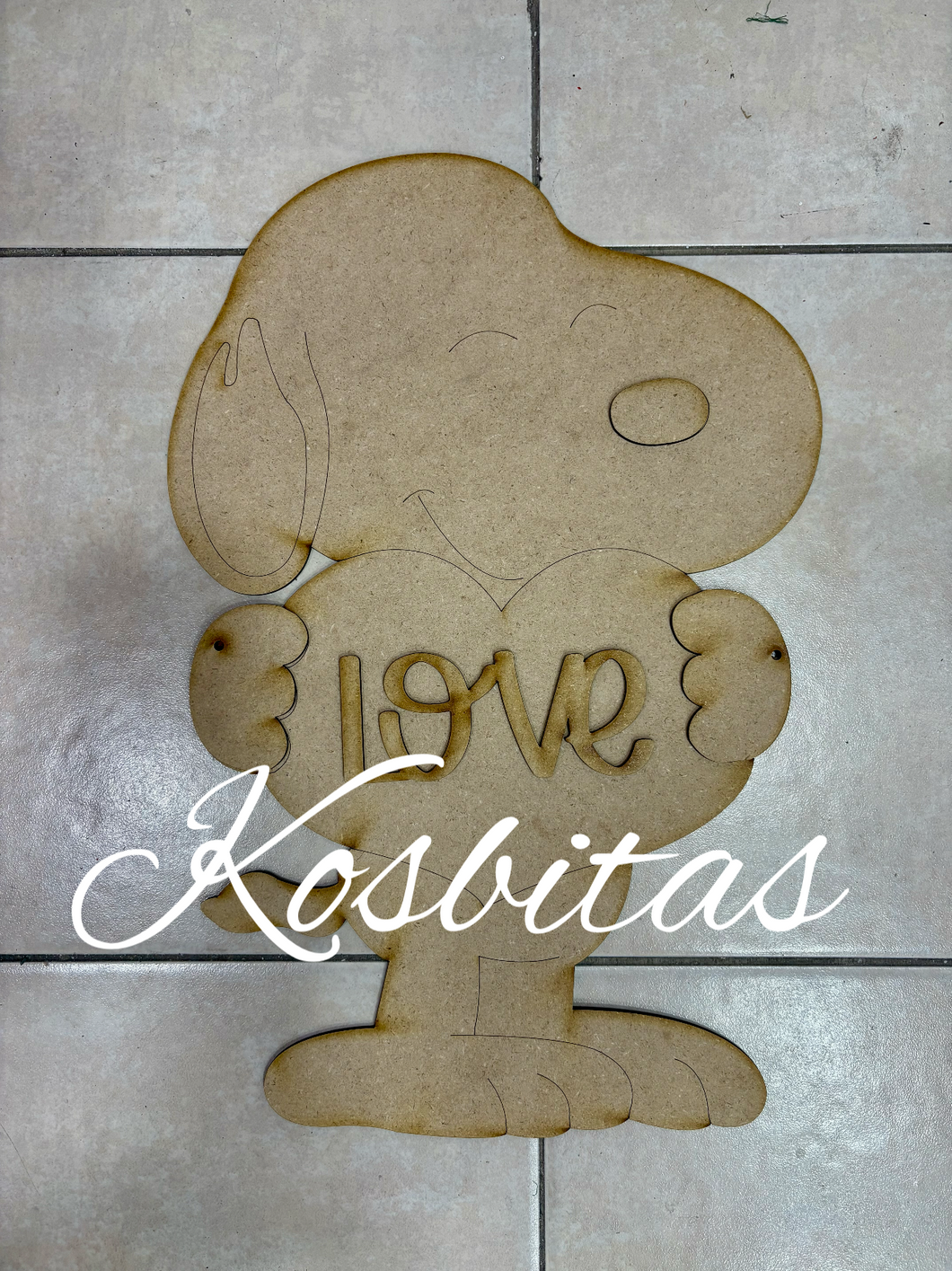 Colgante Snoopy Love