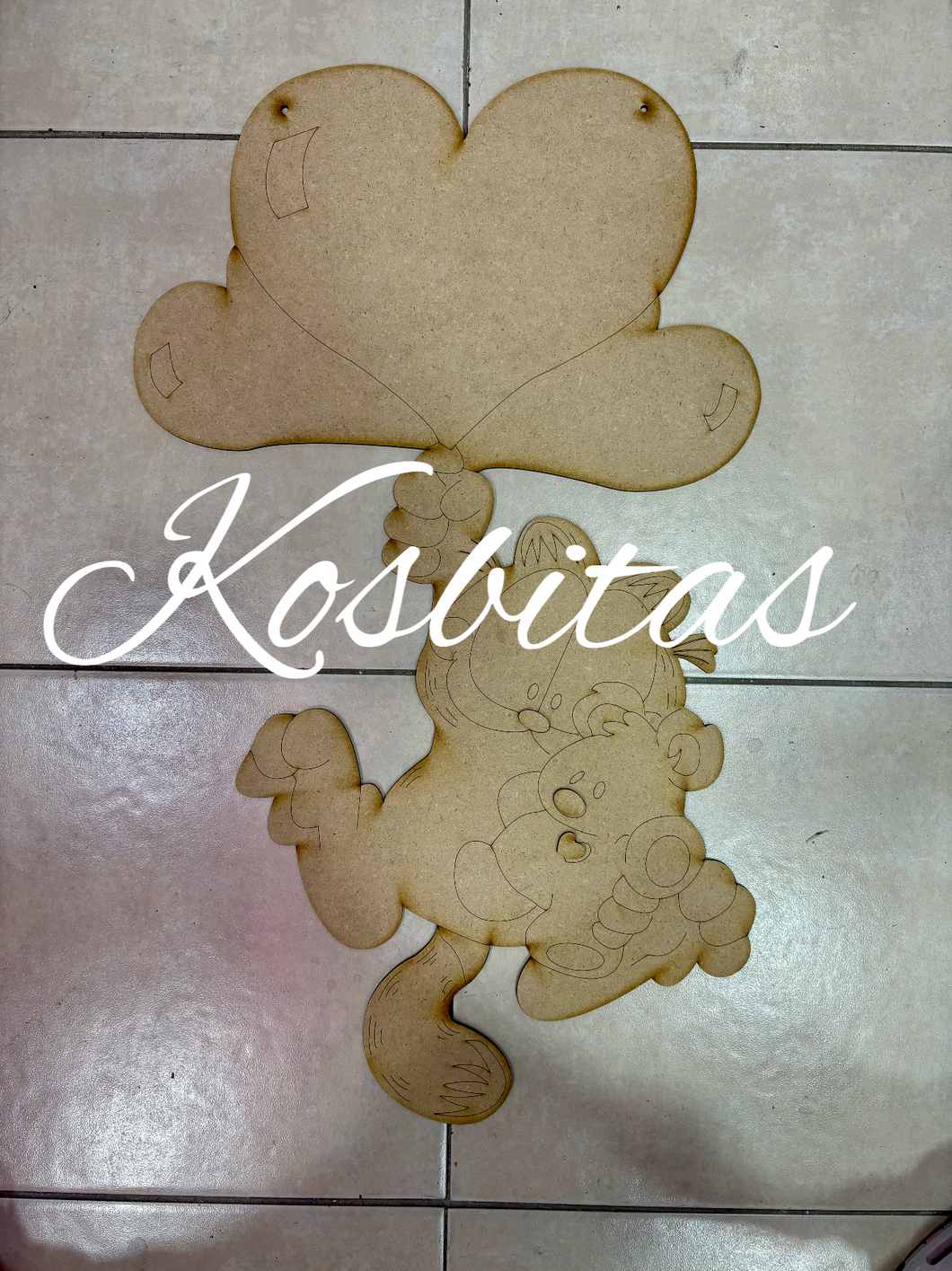 Colgante garfield globos