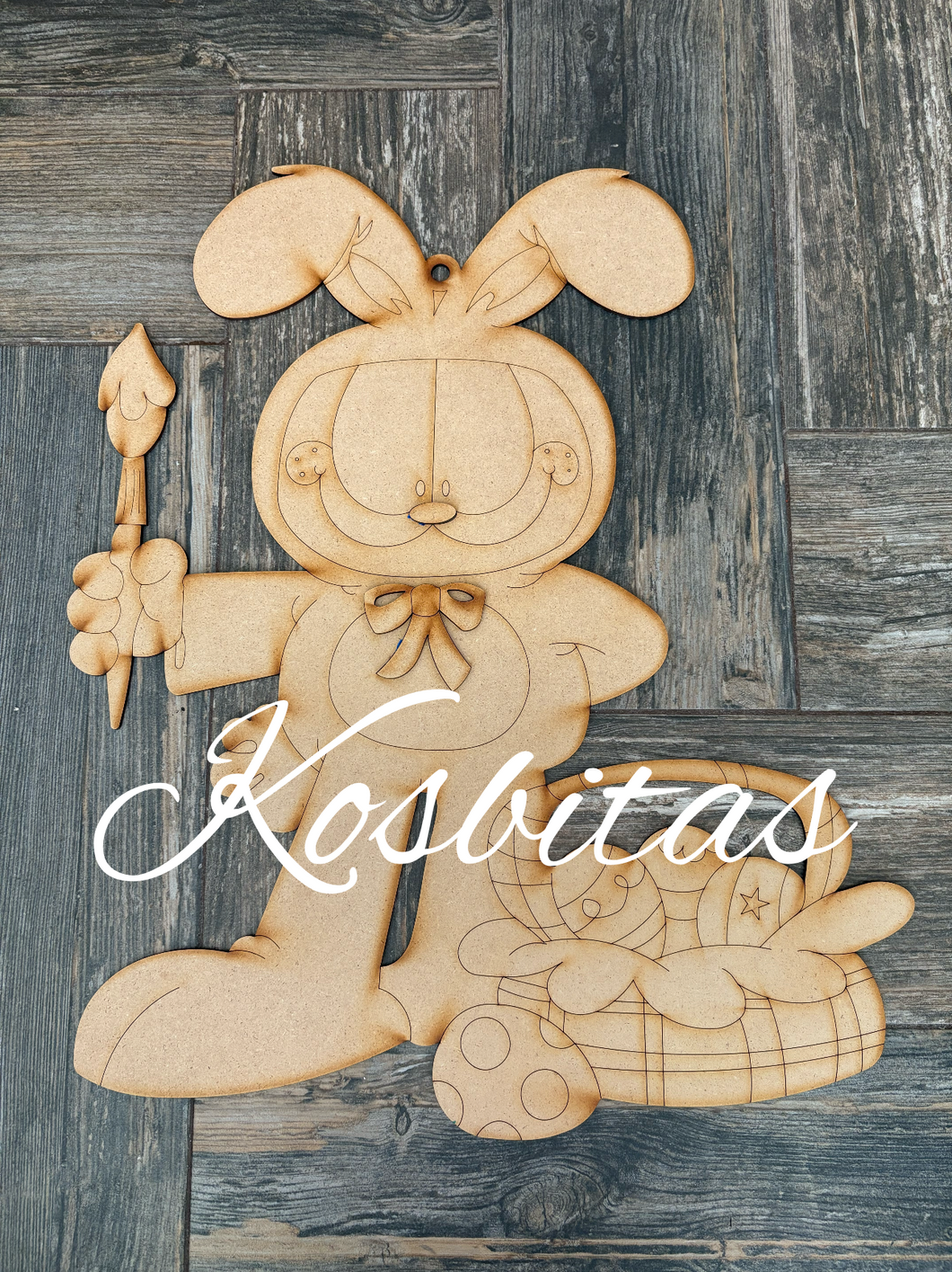 Garfield pintando pascua