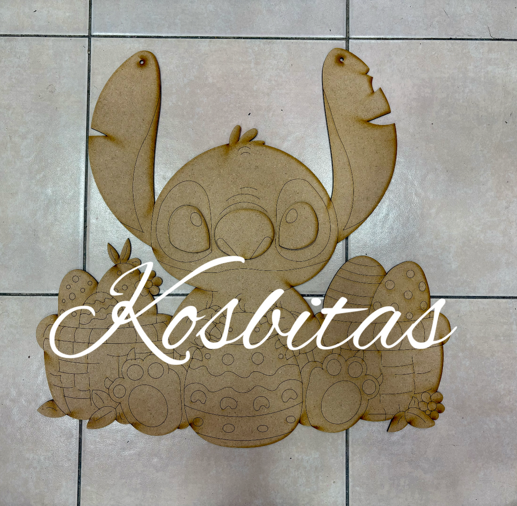 Colgante stich huevos pascua