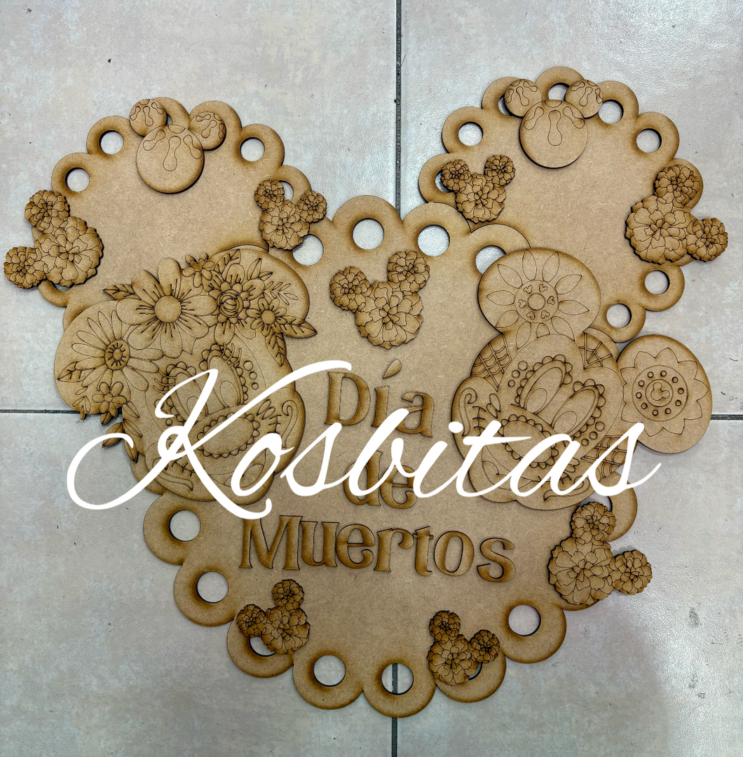 Corona día de muertos Disney