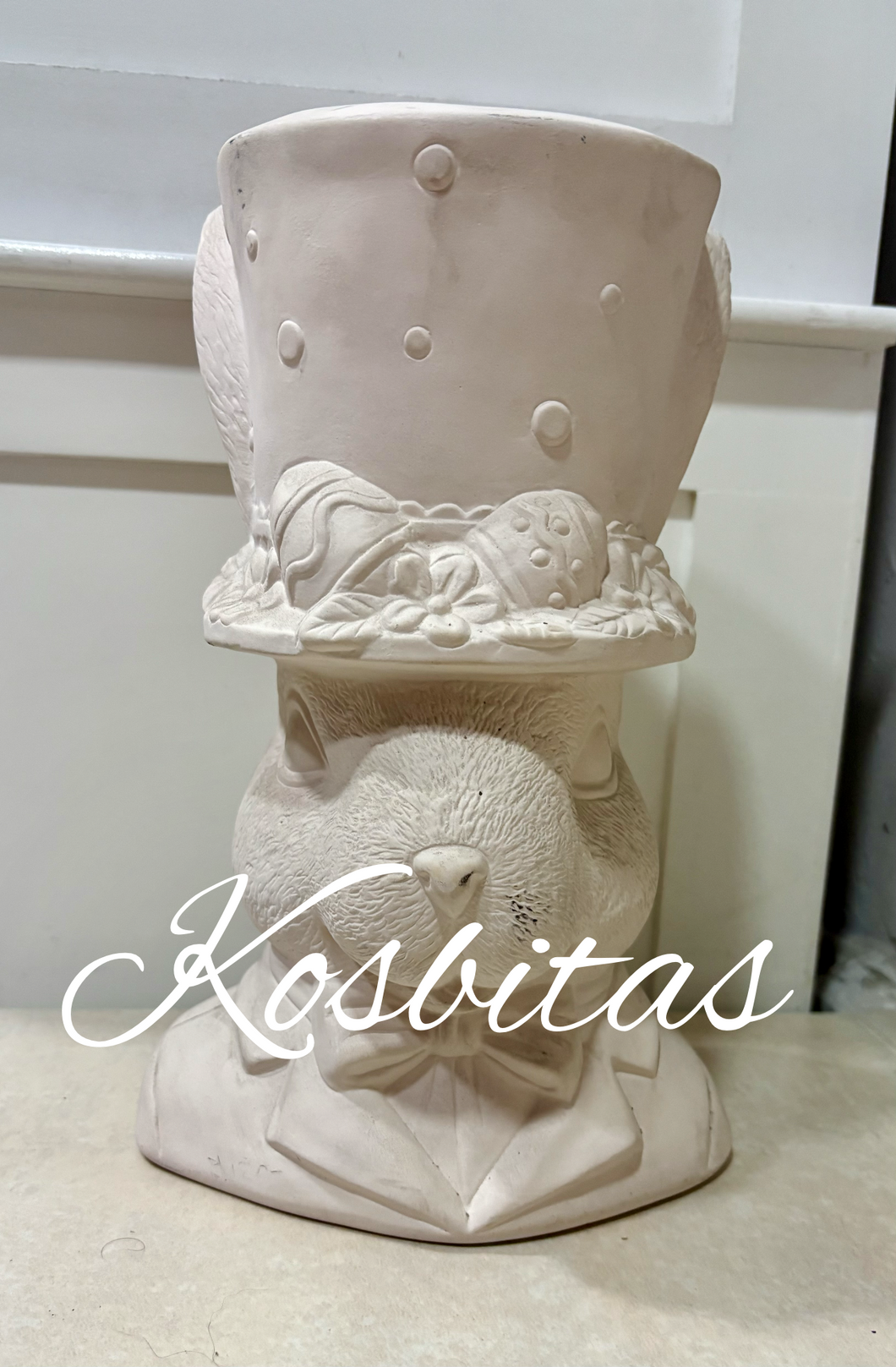 Cabeza conejo sombrero