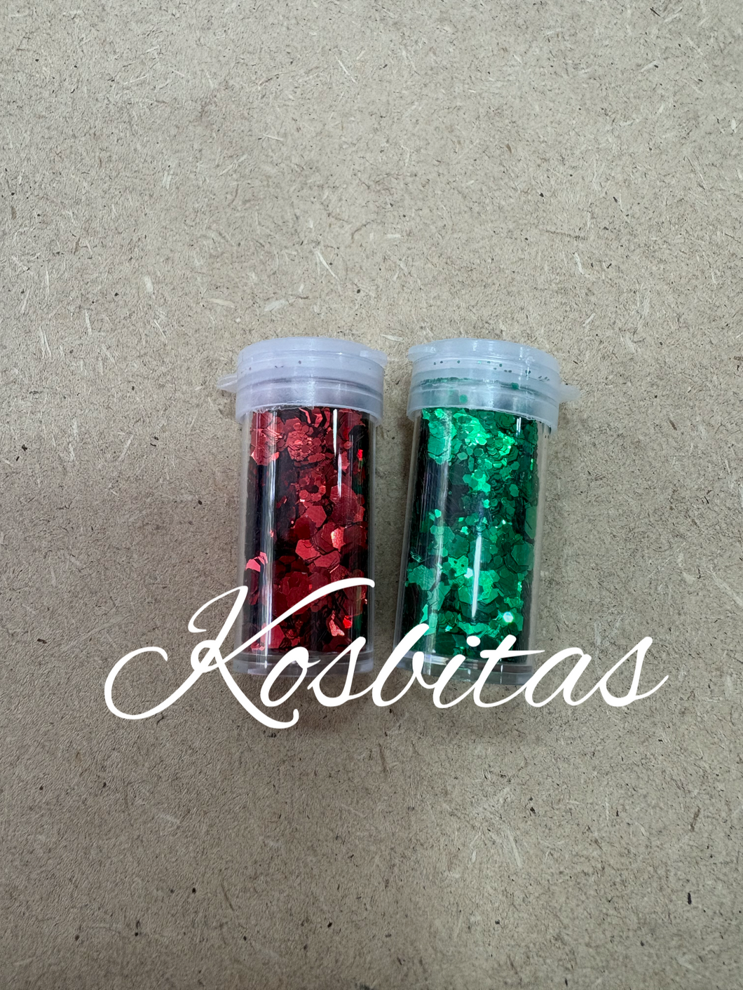 Diamantina boreal rojo y verde Navidad