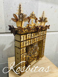 Chimenea calendario de adviento