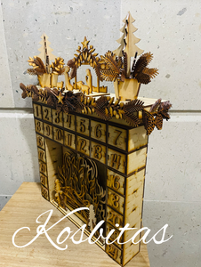 Chimenea calendario de adviento