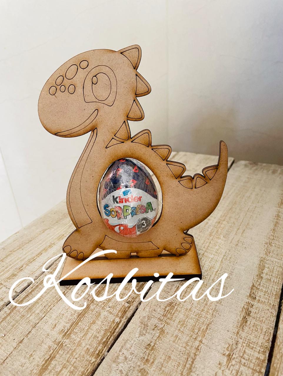 dino porta huevito con base