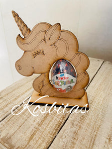 unicornio porta huevo con base