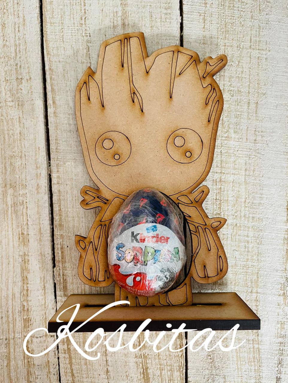 Groot porta huevito con base