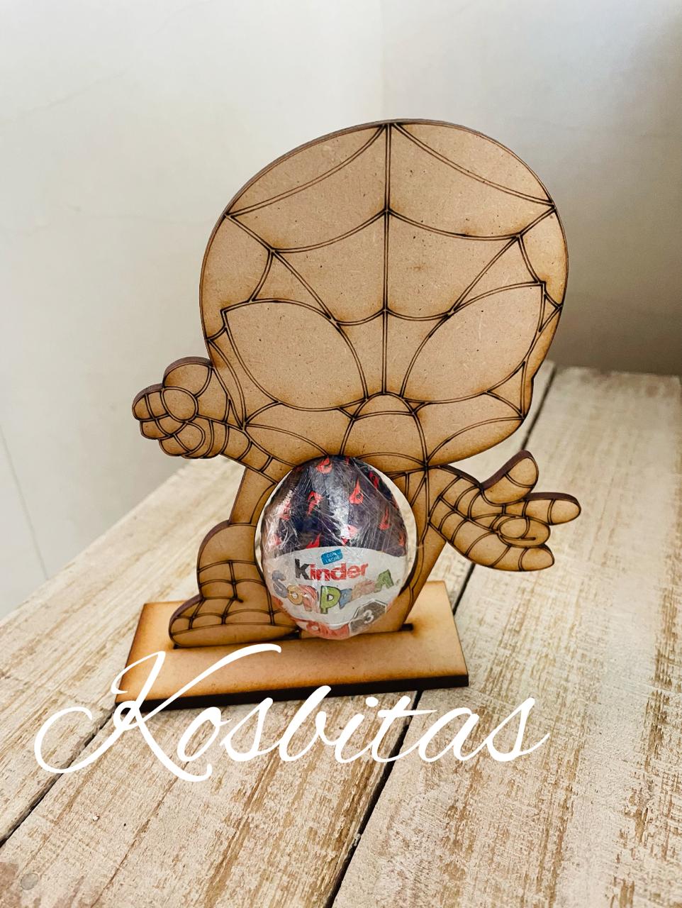 Spiderman porta huevito con base