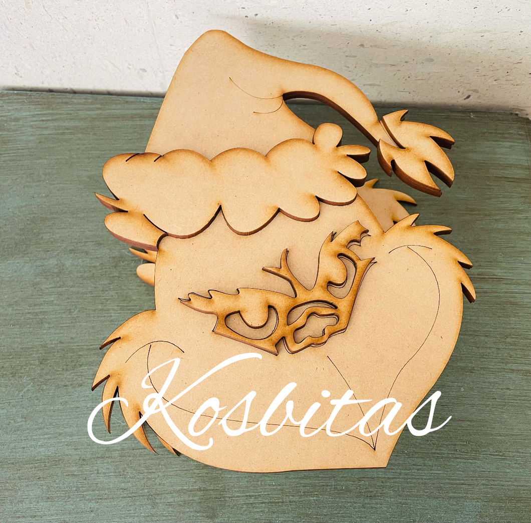 Caja grinch 29x20x7cm