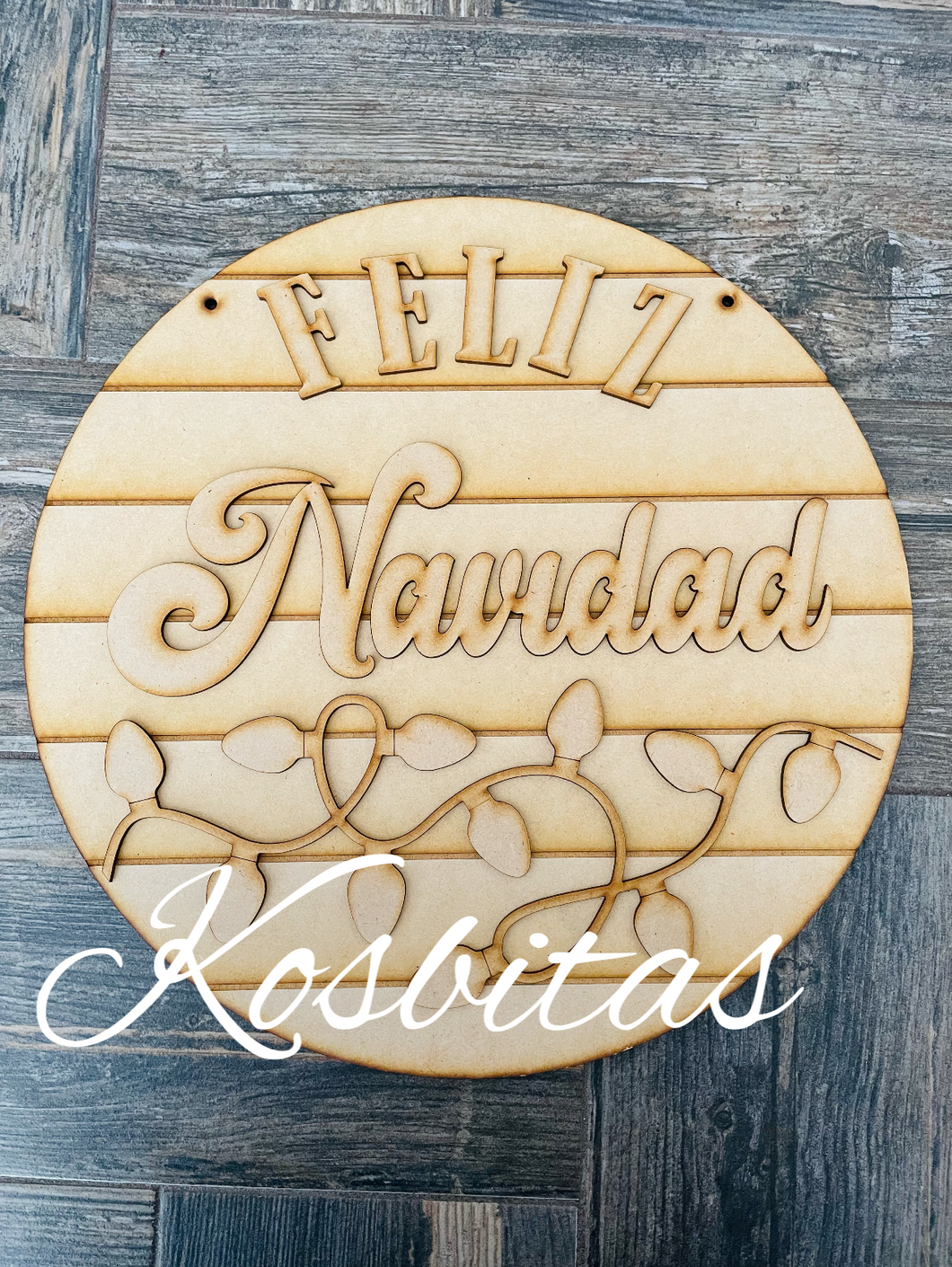 Ranurado Feliz Navidad