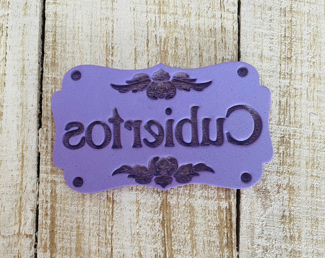 Tag cubiertos  9.5x5.5cm