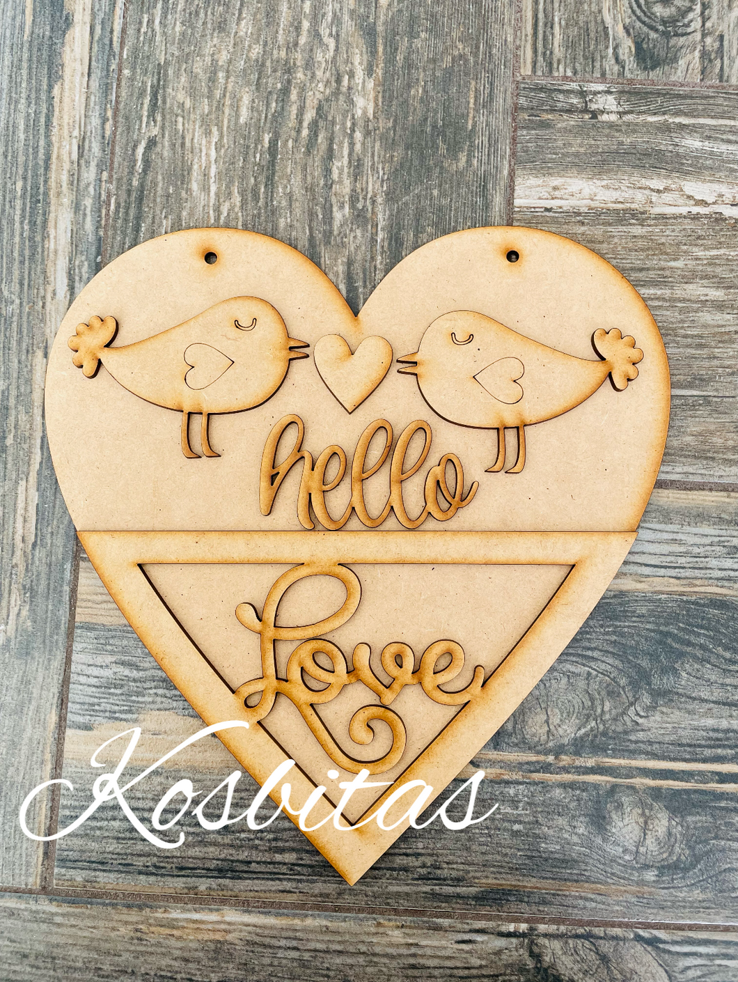 Corazón pajaritos love