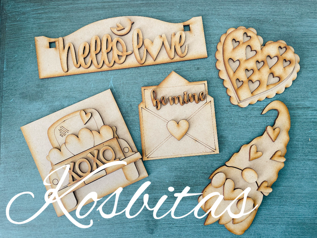 Aplicaciones careta gnomo corazones