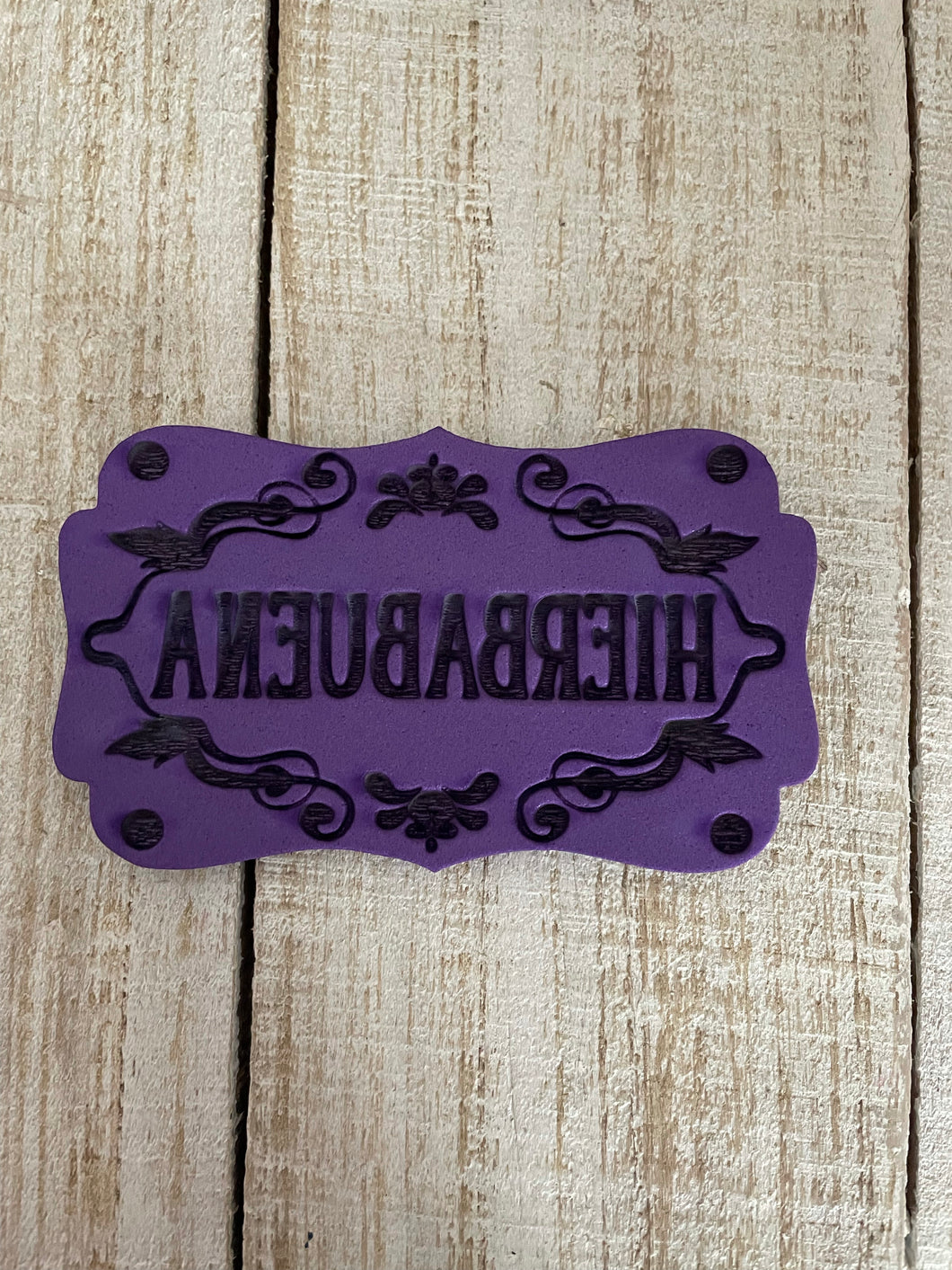 TAG HIERBABUENA.   10x6cm