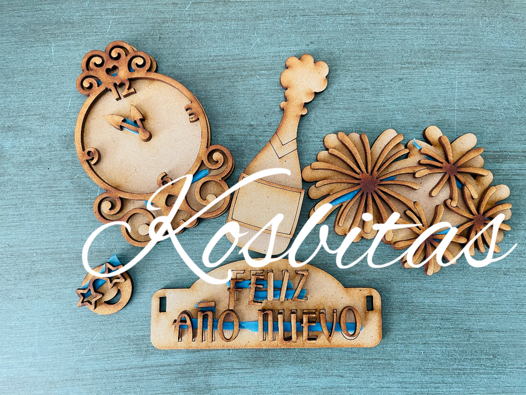 Feliz Año Nuevo aplicaciones camioneta