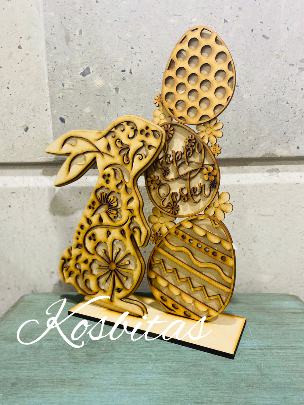 Conejo Torre huevos Calado