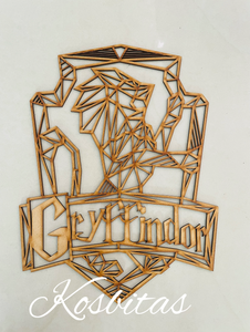 Escudo geométrico Gryffindor