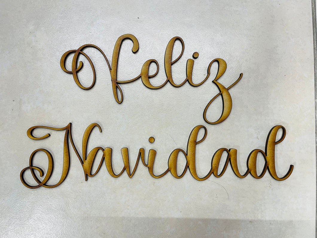 Letrero Feliz Navidad Calendario