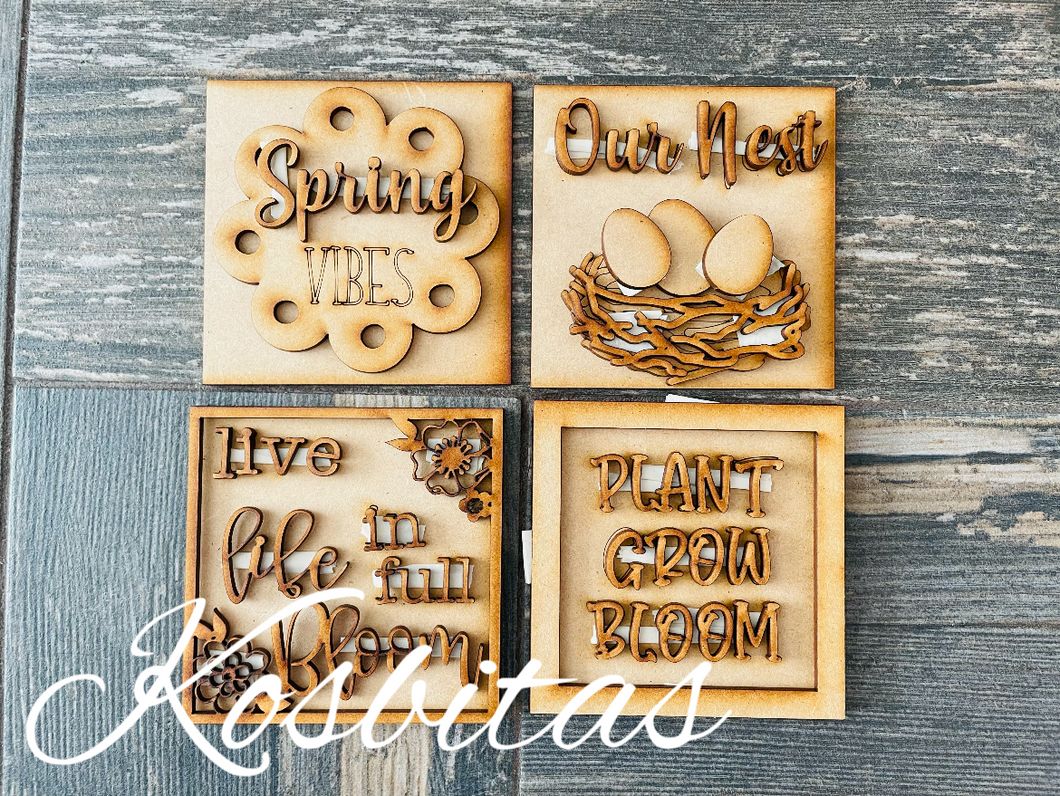 Kit 1 Cuadros Primavera