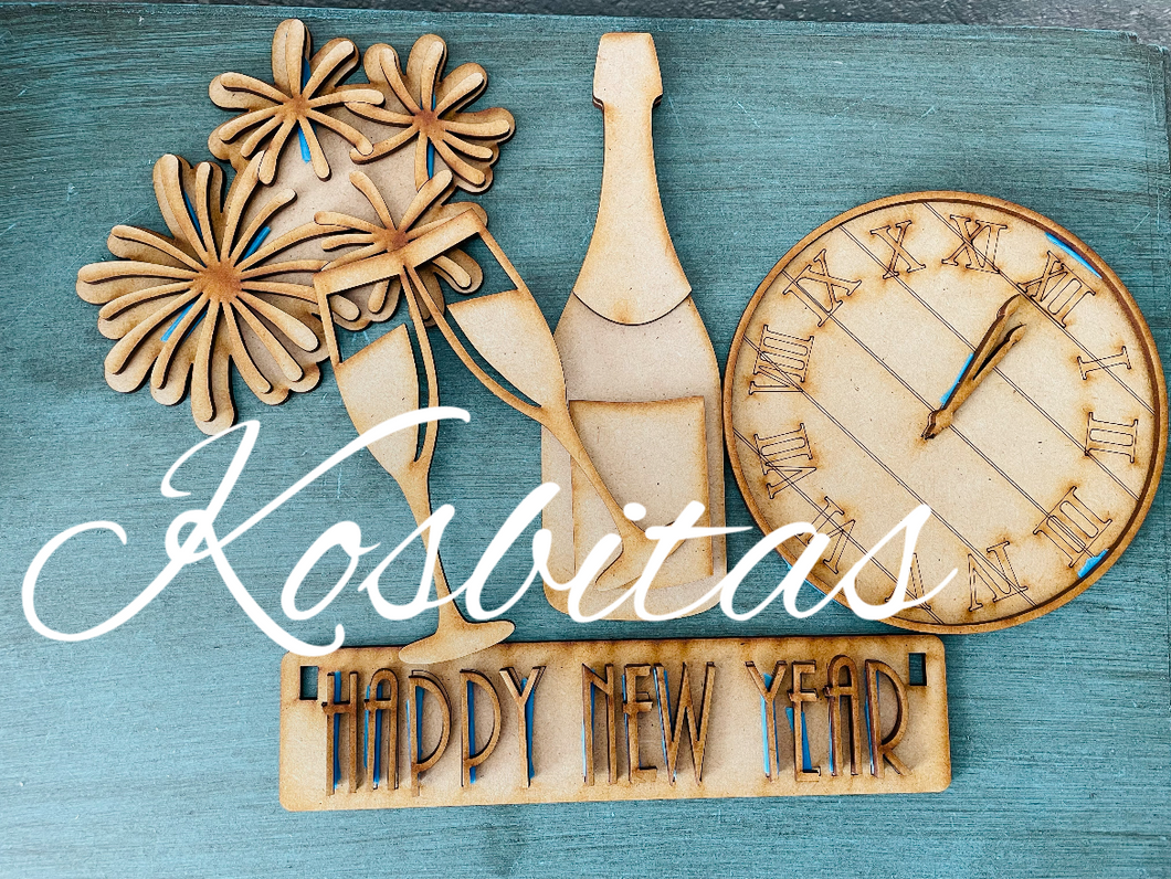 Happy New Year aplicaciones careta