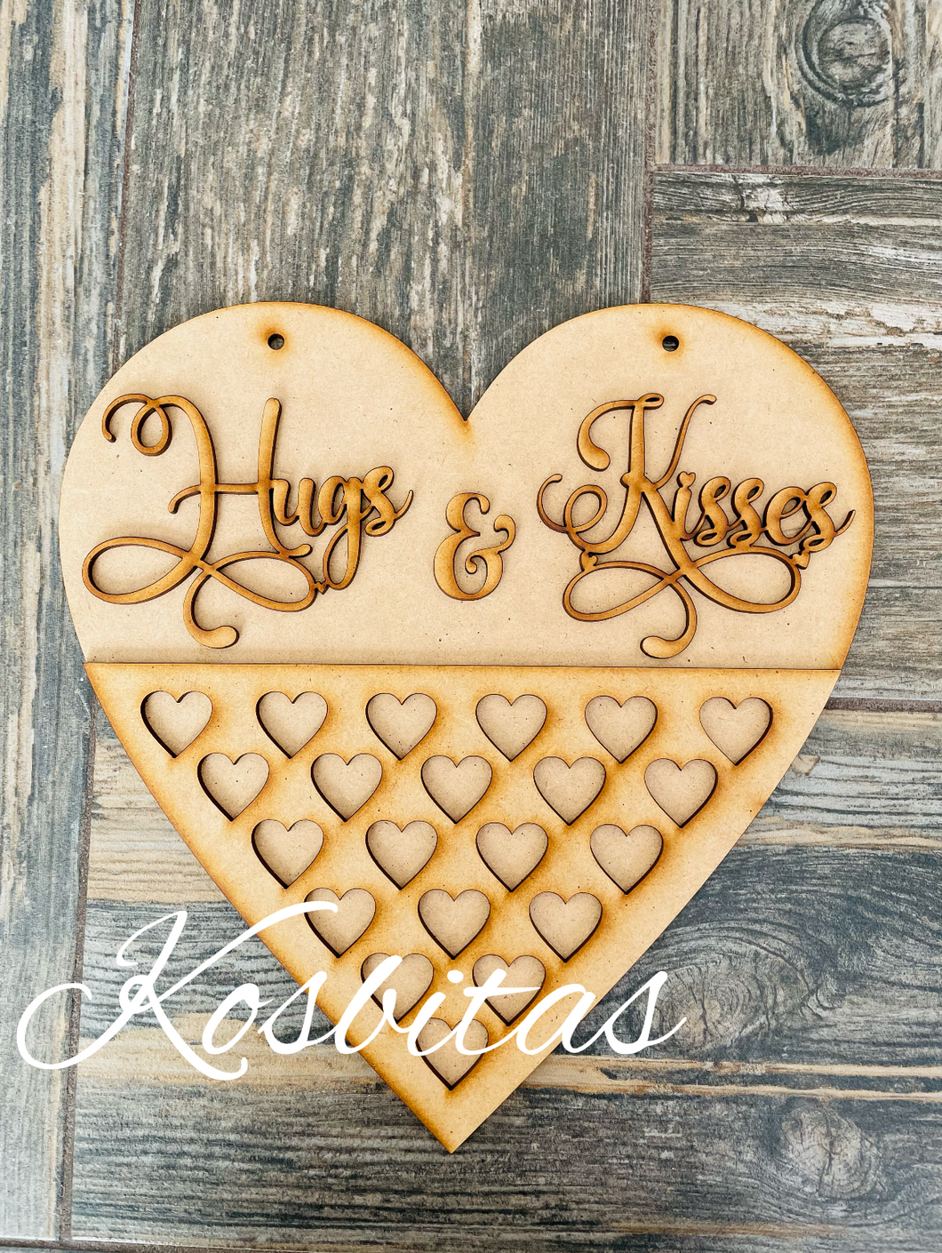 Corazón hugs and kisses