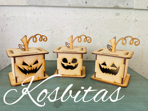 Kit 3 cajas calabazas