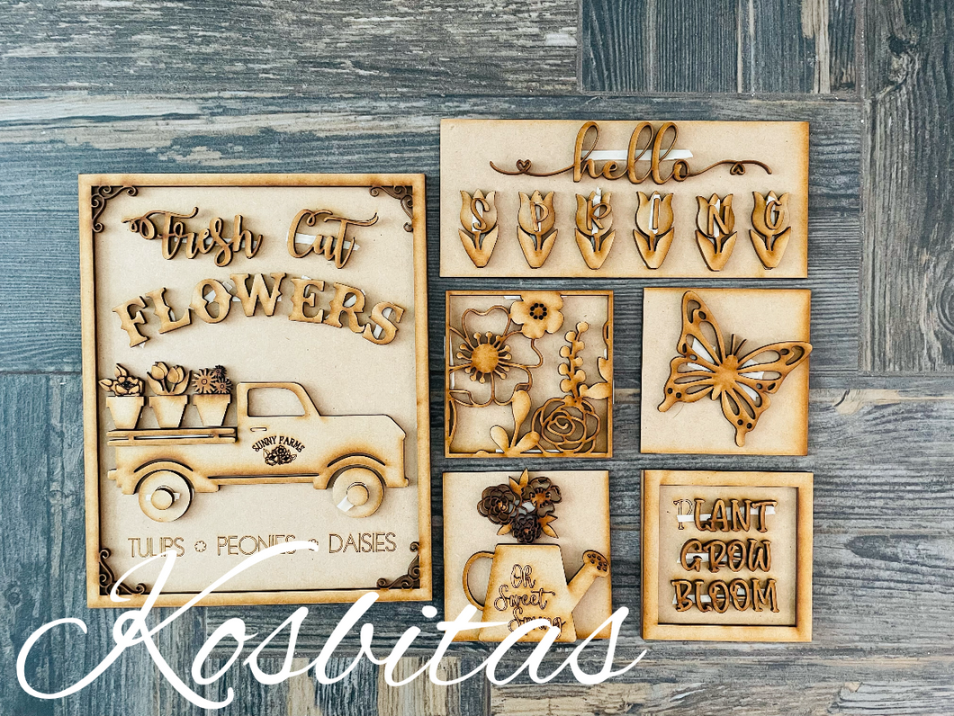 Letrero Camioneta Flowers