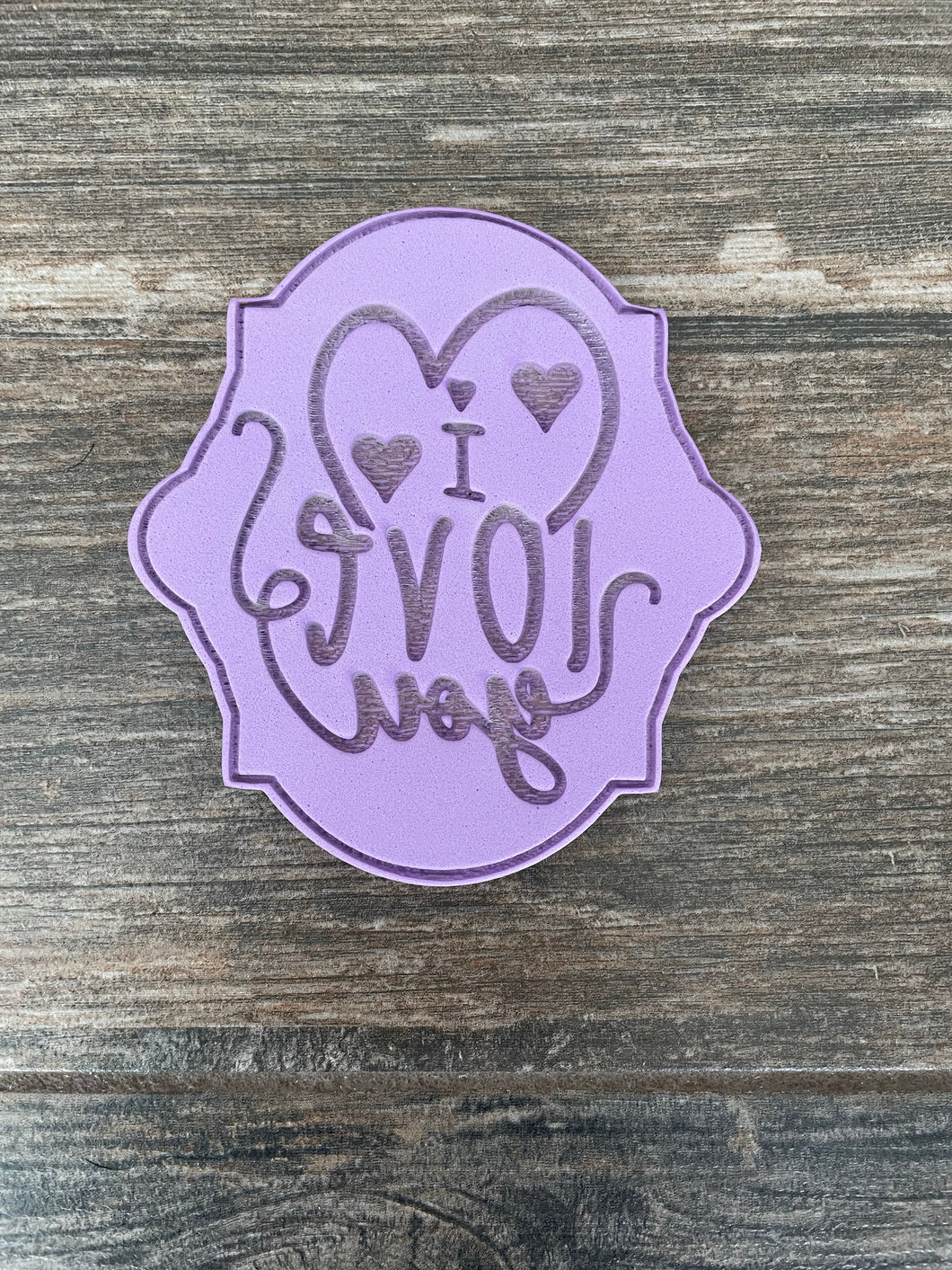 Sello tag I love you