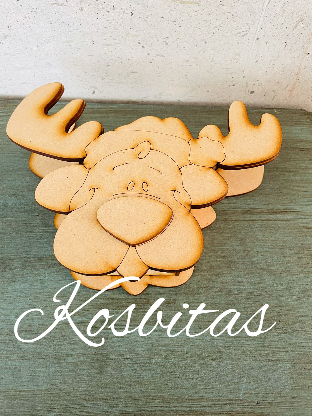 Caja reno.   25x15x6 cm