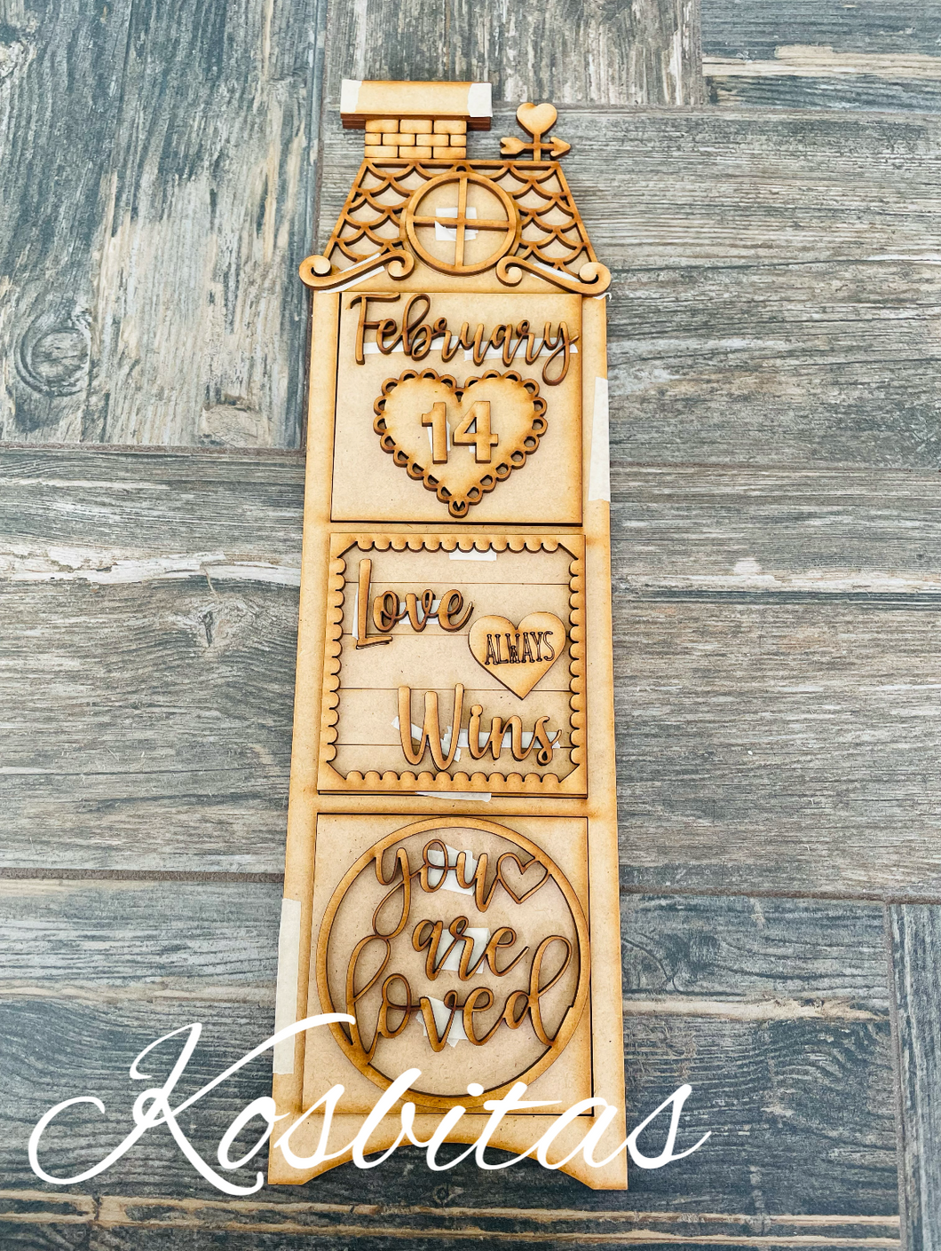 Casa 3 cuadros con aplicaciones no.4