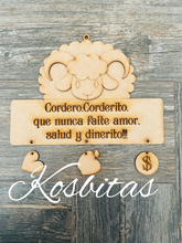 Cargar imagen en el visor de la galería, Cordero corderito 27.5x20cm
