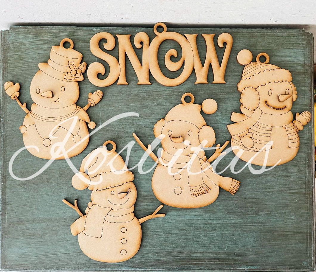 Esferas muñecos de nieve