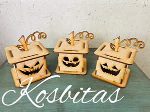 Kit 3 cajas calabazas