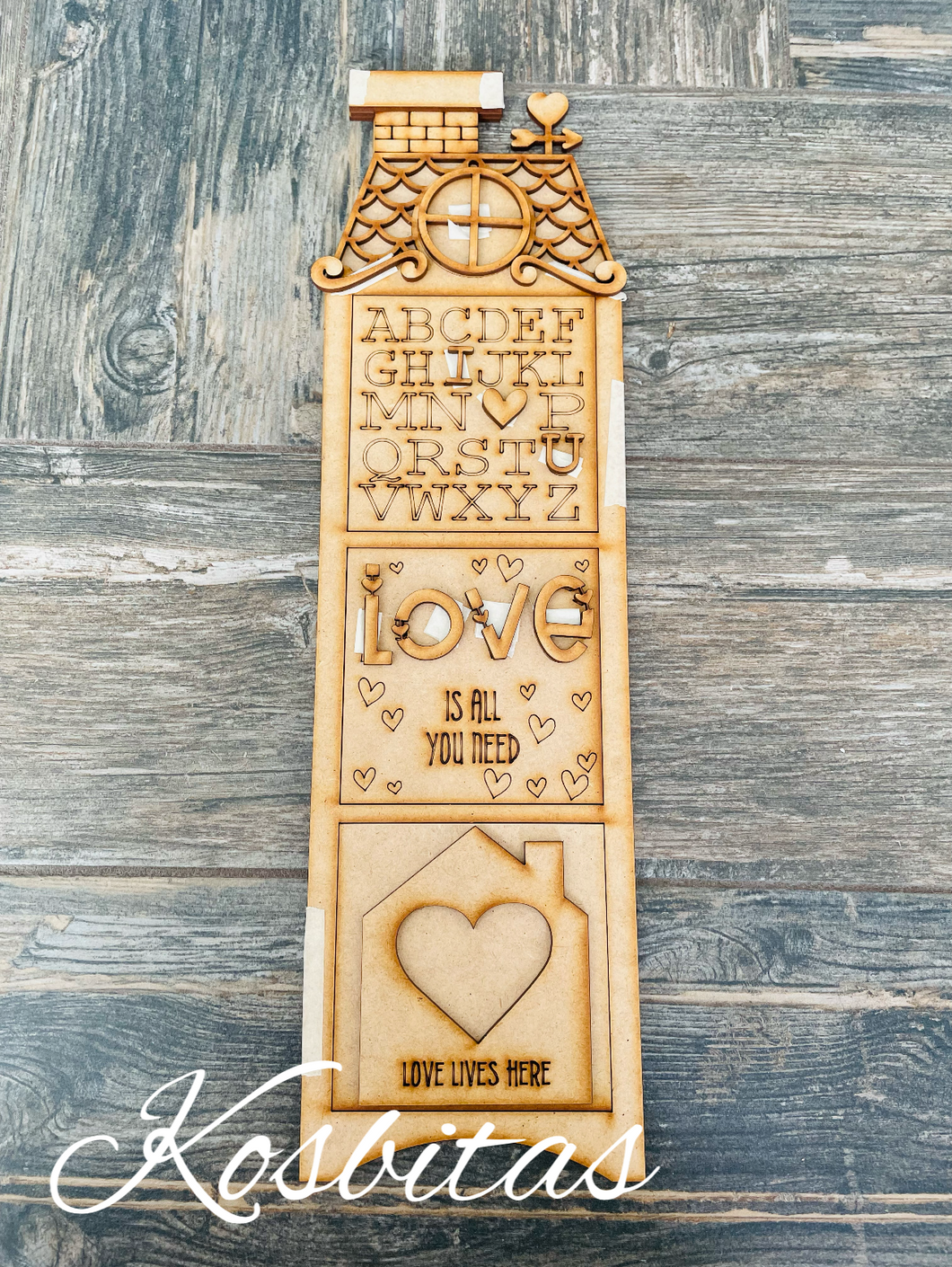 Casa 3 cuadros con aplicaciones no.2