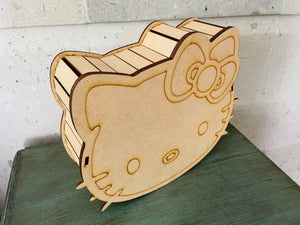 Caja kitty. 24x22x9cm
